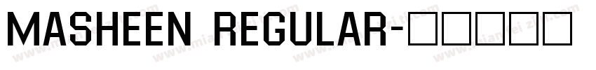 Masheen Regular字体转换